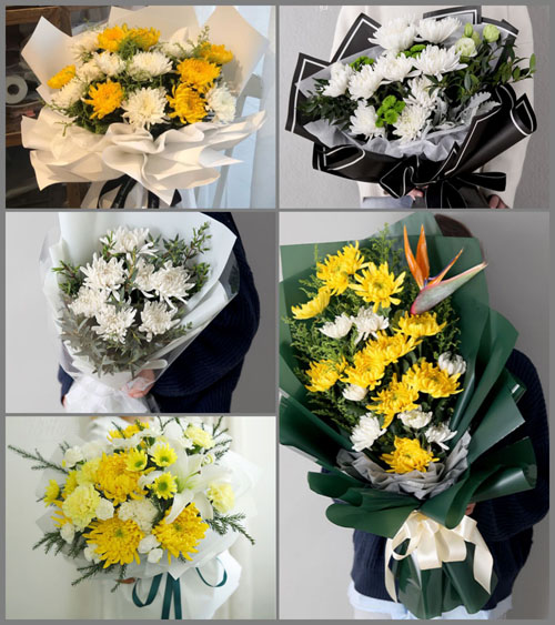 湖北黄冈市黄梅县濯港镇严畈村白事花束代送